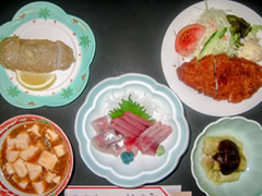 ホテル雪見荘お食事例