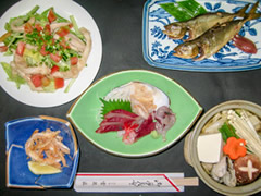 ホテル雪見荘お食事例