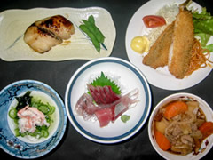 ホテル雪見荘お食事例